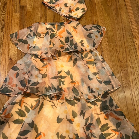 Flower Garden Crop top set new size medium - Picture 8 of 11